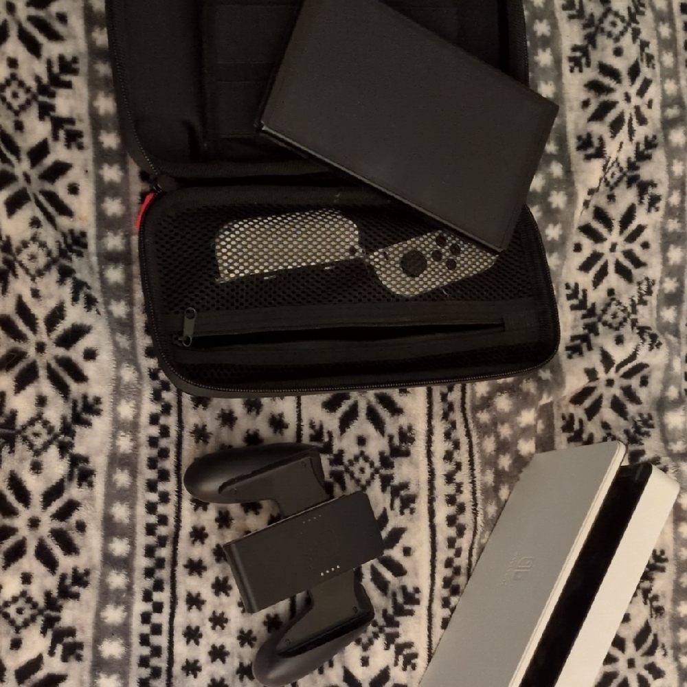 Black and Gray Gaming Console Set